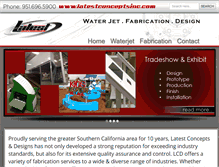 Tablet Screenshot of latestconceptsinc.com